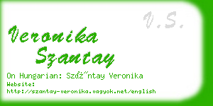 veronika szantay business card